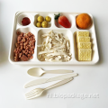 Biologisch afbreekbare Bagasse 7 Compartiment Tary Multiple Tray